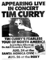 Tim Curry: Fearless album and tour US ad