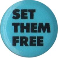 Sting: If You Love Somebody Set Them Free promotional pin