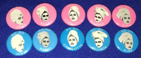 Go-Go’s promotional pin sets