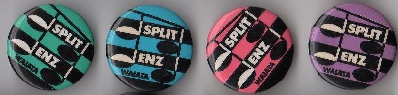Split Enz: Waiata four promotional pins