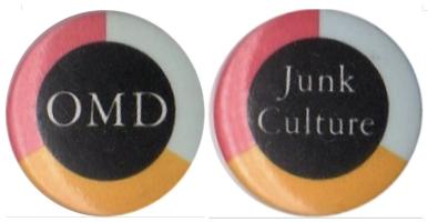 Orchestral Manoeuvres in the Dark: Junk Culture promotional pins