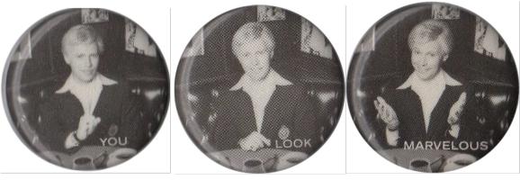 Billy Crystal: You Look Marvelous promotional pins