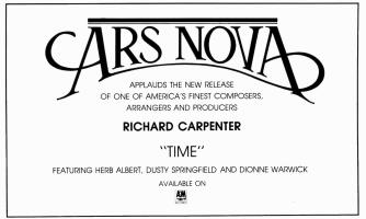 Richard Carpenter: Time US ad 1987