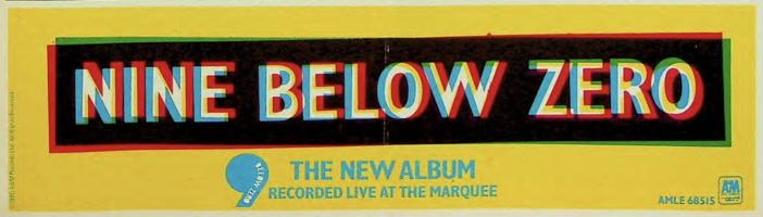 Nine Below 0: Live At the Marquee Britain album ad