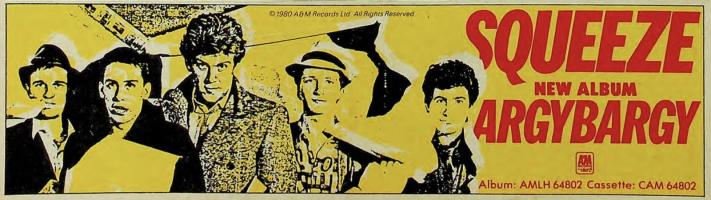Squeeze: Argybargy Britain album ad
