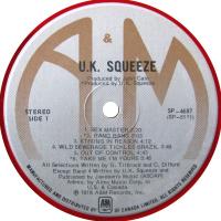 U.K. Squeeze self-titled Canada vinyl album