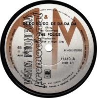 Police: De Do Do Do, De Da Da Da Chile promo 7-inch