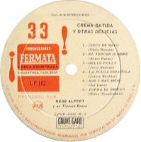 Herb Alpert & the Tijuana Brass: Whipped Cream & Other Delights Chile vinyl album