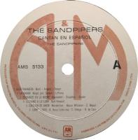 Sandpipers: Cantan en Espanol Colombia vinyl album