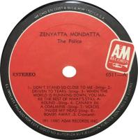 Police: Zenyatta Mondatta Costa Rica vinyl album