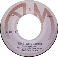 Carpenters: Sweet, Sweet Smile Ecuador 7-inch
