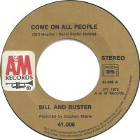 Bill & Buster: Come On All People France 7-inch