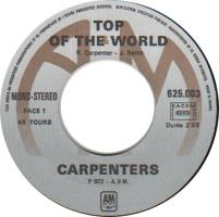 Carpenters: Top Of the World France 7-inch