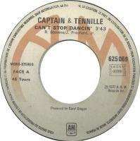 Captain & Tennille: Can’t Stop Dancin’ France 7-inch