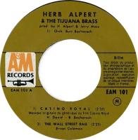 Herb Alpert & the Tijuana Brass: Casino Royale France 7-inch EP