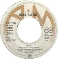 Herb Alpert: Rise Germany 7-inch