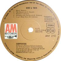 Carpenters: Now & Then Greece vinyl album