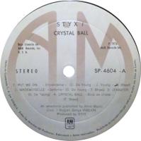 Styx: Crystal Ball Guatemala vinyl album