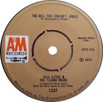 Herb Alpert & the Tijuana Brass: The Bell That Couldn’t Jingle India 7-inch