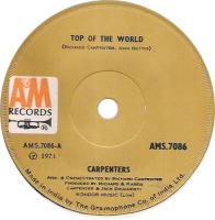Carpenters: Top Of the World India 7-inch