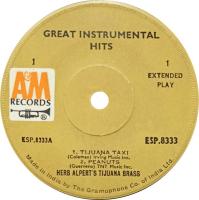 Herb Alpert & the Tijuana Brass: Great Instrumental Hits India vinyl album