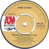 Herb Alpert & the Tijuana Brass: This Guy’s In Love With You Ireland 7-inch