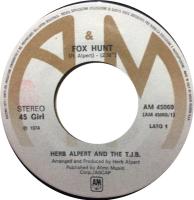 Herb Alpert & the Tijuana Brass: Fox Hunt Italy 7-inch
