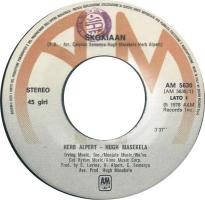 Herb Alpert & Hugh Masekela: Skokiaan Italy 7-inch