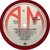 David Kubinec: Some Things Never Change Britain vinyl album