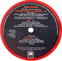 Herb Alpert: Rotation Britain 7-inch