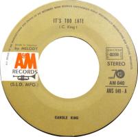 Carole King: It’s Too Late Lebanon 7-inch