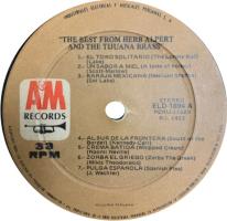 Herb Alpert & the Tijuana Brass: The Best From Peru vinyl album