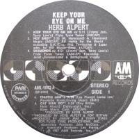 Herb Alpert: Keep Your Eye On Me Philippines vinyl album