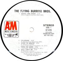 Flying Burrito Brothers self-titled US promo vinyl album