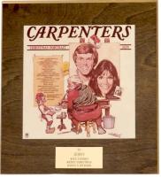 Carpenters: Christmas Portrait Weintraub plaque