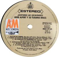 Herb Alpert & the Tijuana Brass S.R.O. Spain vinyl album