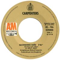 Carpenters: Hurting Each Other Spain 7-inch