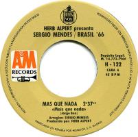 Sergio Mendes & Brasil ‘66: Mais Que Nada Spain 7-inch