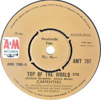 Carpenters: Top Of the World Turkey 7-inch