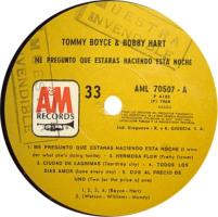 Tommy Boyce & Bobby Hart: I Wonder What She's Doing Tonite Uruguay promo vinyl album