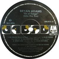 Bryan Adams: Into the Fire Venezuela vinyl album