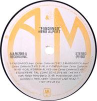 Herb Alpert: Fandango Venezuela vinyl album