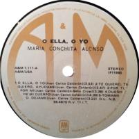 Maria Conchita Alonso: O Ella O Yo Venezuela vinyl album