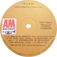 Herb Alpert & the Tijuana Brass: Warm Venezuela vinyl album