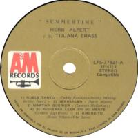 Herb Alpert & the Tijuana Brass: Summertime Venezuela vinyl album