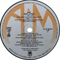 Herb Alpert: Rise Yugoslavia vinyl album