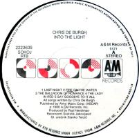 Chris DeBurgh: Into the Light Yugoslavia vinyl album