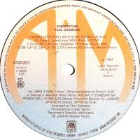 Paul Desmond: Summertime Yugoslavia vinyl album