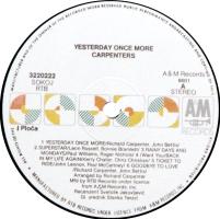 Carpenters: Yesterday Once More Yugoslavia vinyl album