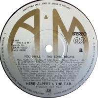 Herb Alpert & the Tijuana Brass: You Smile—the Song Begins Yugoslavia vinyl album